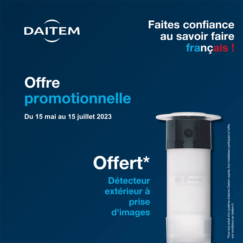 Offre promotionnelle Alarme Daitem